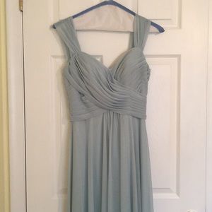 Allure blue prom dress